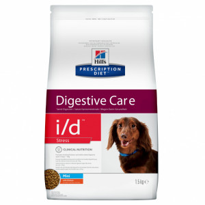 Prescription Diet i/d Stress Mini Digestive Care сухой корм для собак мелких пород, с курицей, 1,5кг