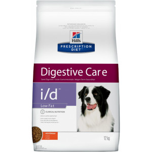 Prescription Diet i/d Low Fat Digestive Care сухой корм для собак, с курицей, 12кг