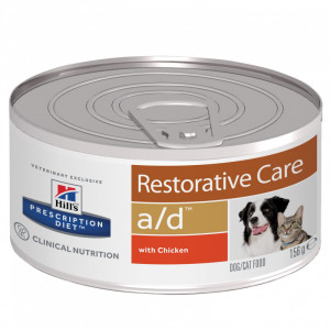 Prescription Diet a/d Restorative Care влажный корм для собак и кошек, с курицей, 156г