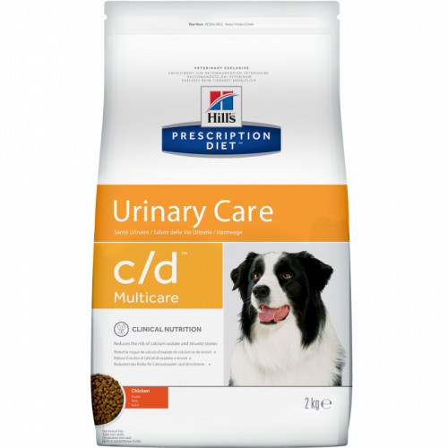 Prescription Diet c/d Multicare Urinary Care сухой корм для собак, лечение МКБ, с курицей, 12кг