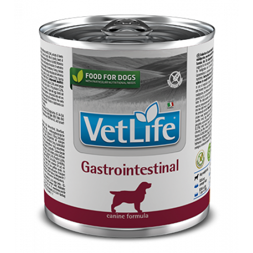 Vet Life Gastrointestinal диетический влажный корм для собак при заболеваниях ЖКТ, 300г