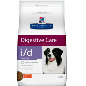 Prescription Diet i/d Low Fat Digestive Care сухой корм для собак, с курицей, 1,5кг